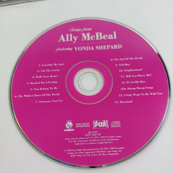 Songs From Alley McBeal Vonda Shepard *MINIMAL WEAR - Picture 9 of 13